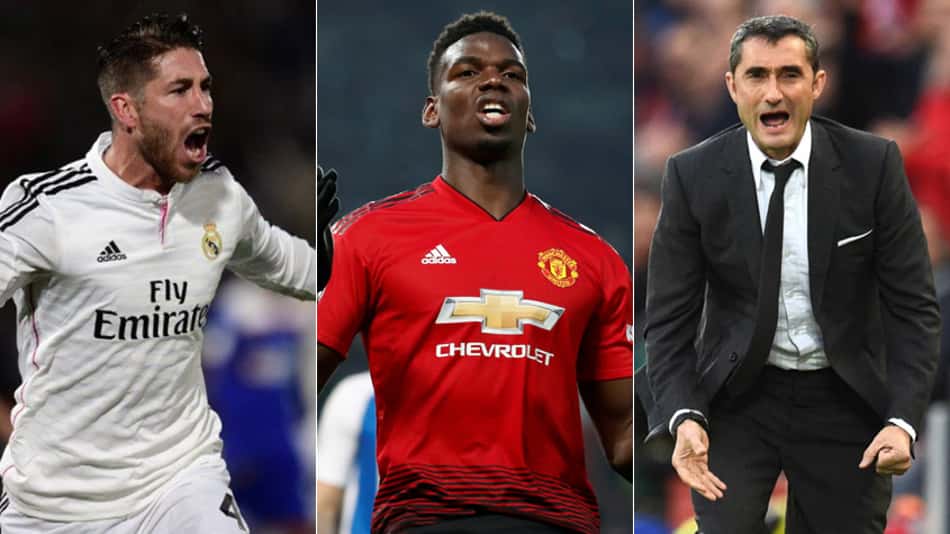 Sérgio Ramos, Pogba, Valverde… Confira o Vaivém de segunda