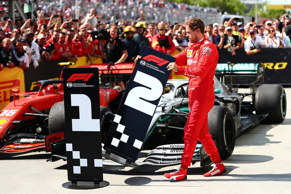 Sebastian Vettel (Ferrari) Lewis Hamilton GP do Canadá F1 2019