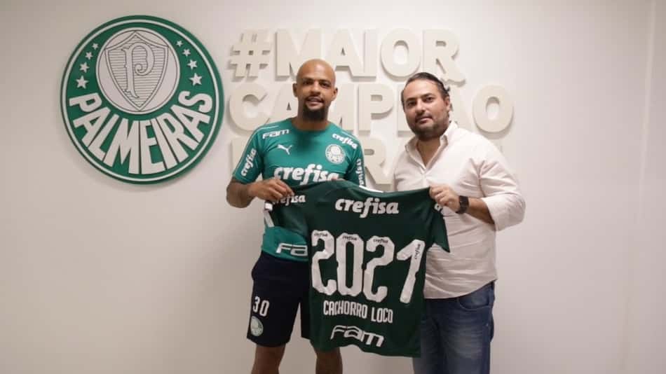 Palmeiras prorroga o contrato de Felipe Melo até dezembro de 2021