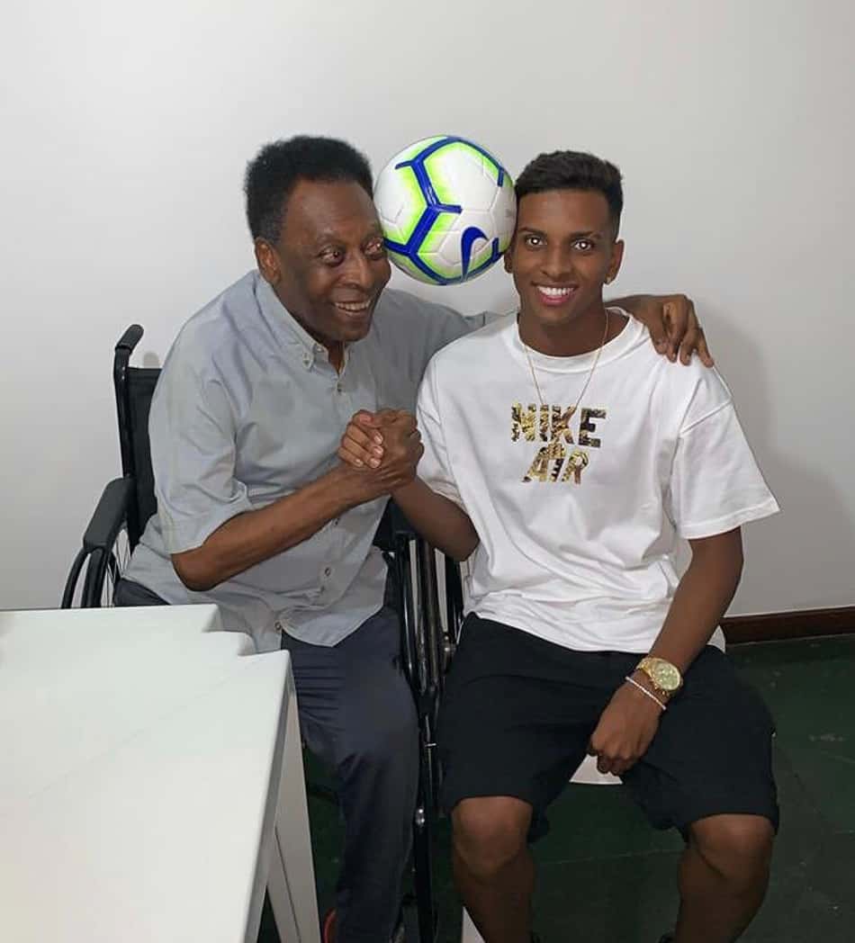 Pelé deseja sorte a Rodrygo na final da Champions: 'Dia de fazer história'