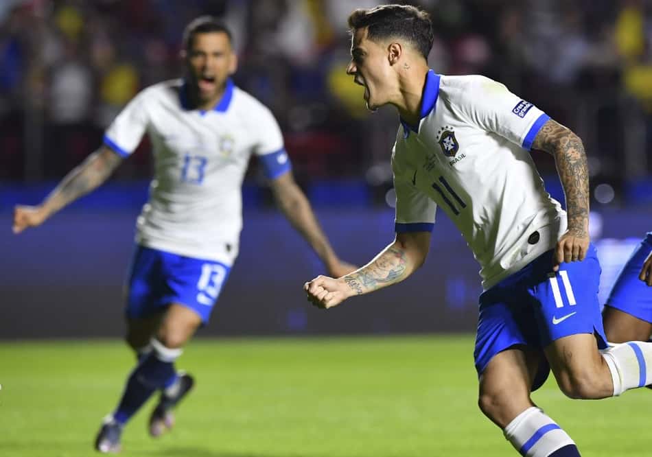 Média de gols de Philippe Coutinho é maior na Seleção Brasileira