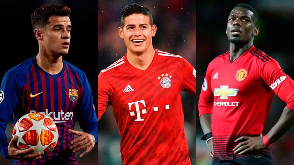 Coutinho, James, Pogba… veja o vaivém europeu desta terça-feira