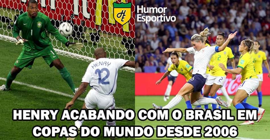 Henry volta a frustrar Brasil na Copa e web repercute 'déjà vu'