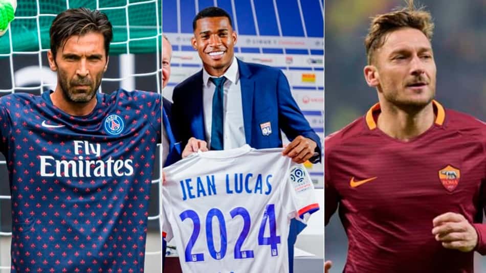 Buffon, Jean Lucas, Totti… veja o vaivém europeu desta terça-feira