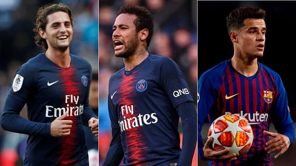 Rabiot, Neymar, Coutinho… veja o vaivém europeu desta segunda