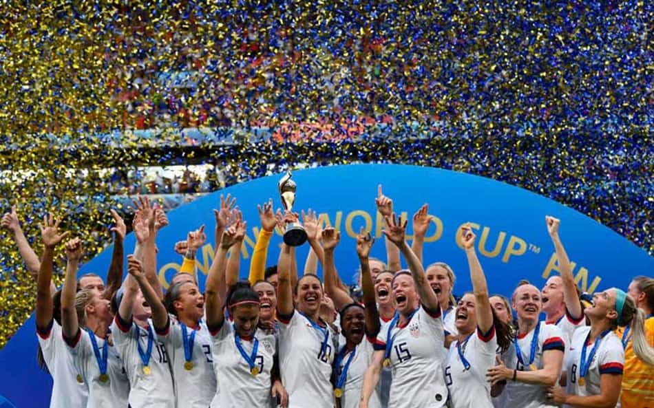 VÍDEO: É tetra! Veja a festa do título mundial feminino dos Estados Unidos