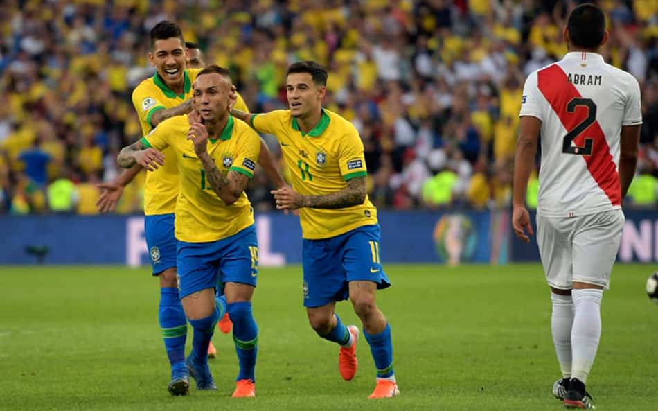 Brasil x Peru - Comemoração