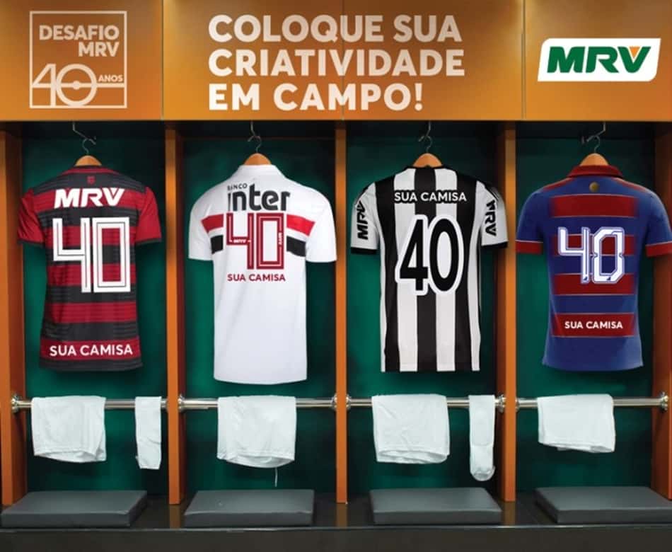 Empresa lança desafio para que torcedores criem camisas de Atlético-MG, Flamengo, Fortaleza e São Paulo