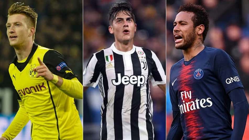 Reus, Dybala, Neymar… veja o vaivém europeu desta quinta