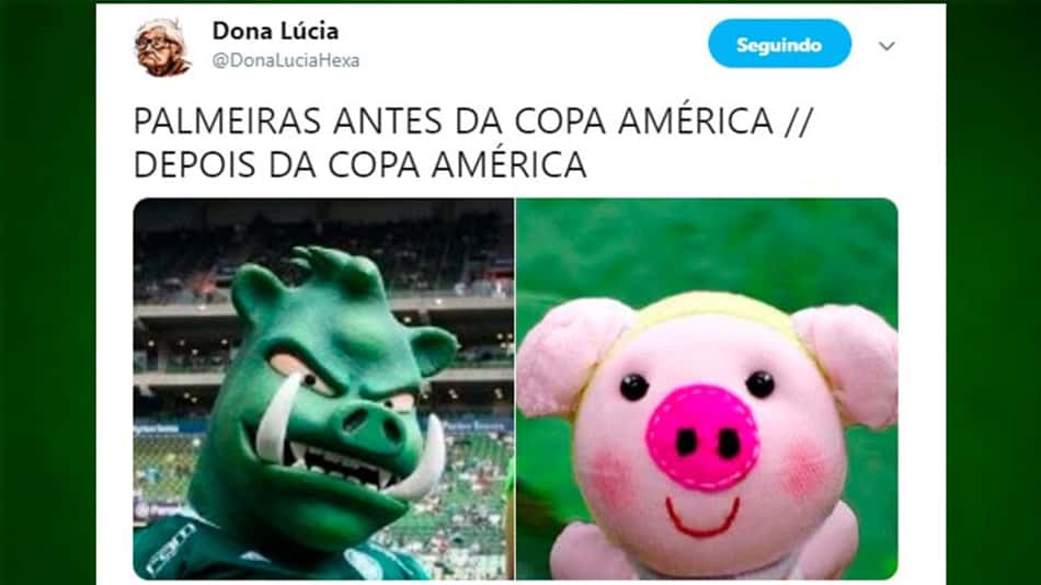 Fim da invencibilidade do Palmeiras inspira memes nas redes