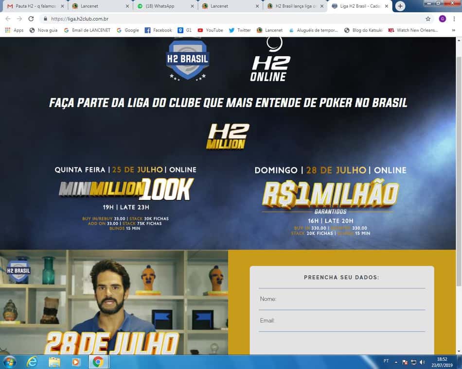 Curitibano vence torneio de abertura da Liga H2 online e leva R$ 46 mil