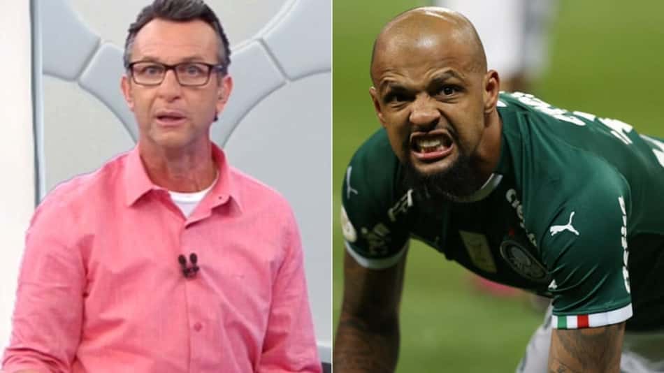 Neto recomenda que Palmeiras renove com Felipe Melo: 'Melhor do que quem está na Seleção Brasileira'