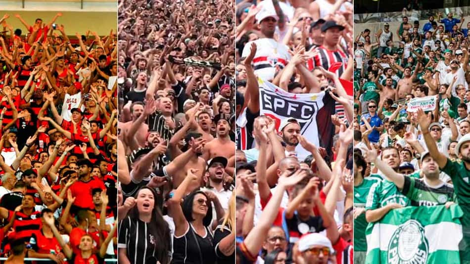 O IBOPE Repucom divulgou a atualização do ranking digital dos clubes brasileiros. O Flamengo lidera com mais de 23 milhões de seguidores na somatória de todas as redes sociais, seguido de perto pelo Corinthians, com mais de 22 milhões. Confira a galeria do LANCE! e veja a lista dos times da Série A do Brasileirão: 