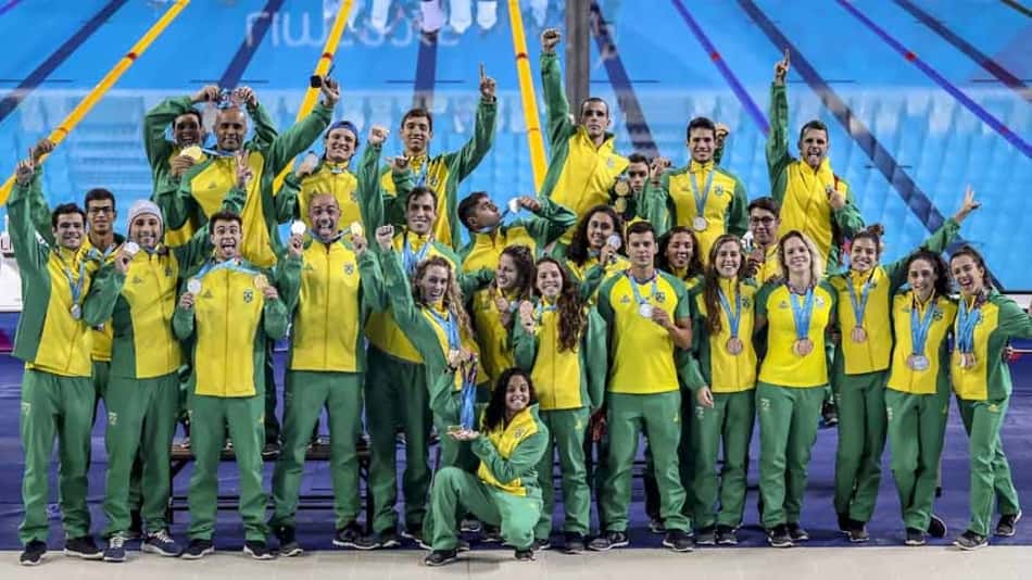 Natação celebra 30 medalhas nos jogos Pan-americanos de Lima 2019