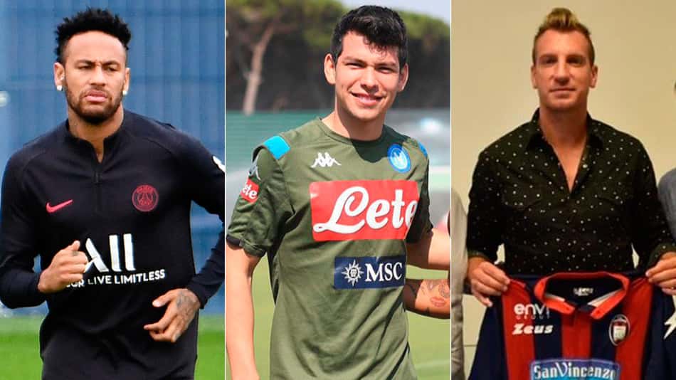 Neymar, Lozano, Maxi López… o vaivém europeu desta sexta