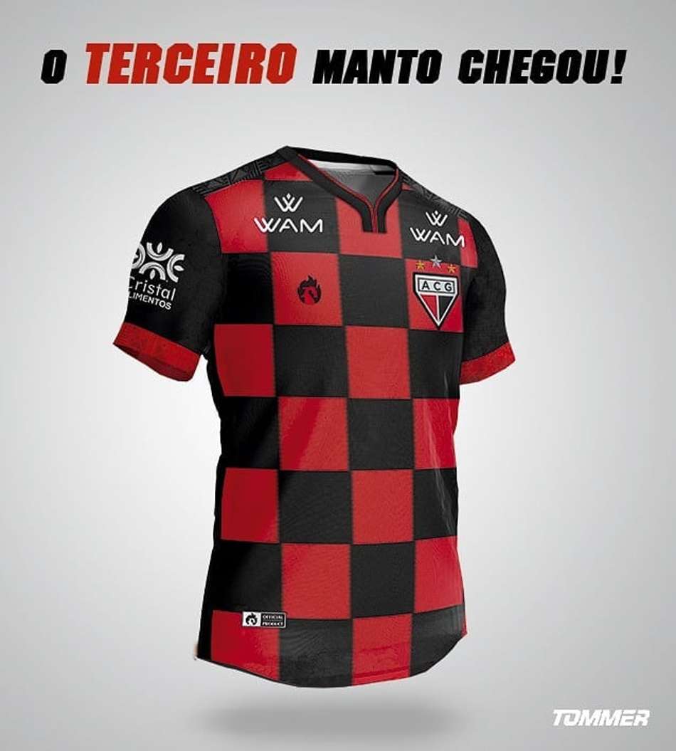 Atlético-GO segue tendência do Barcelona e lança camisa 3 quadriculada