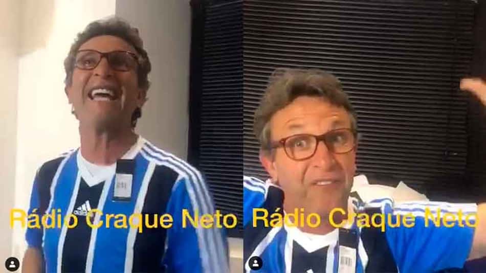 Craque Neto 'invade' transmissão da ESPN: 'Aqui é Grêmio p…'