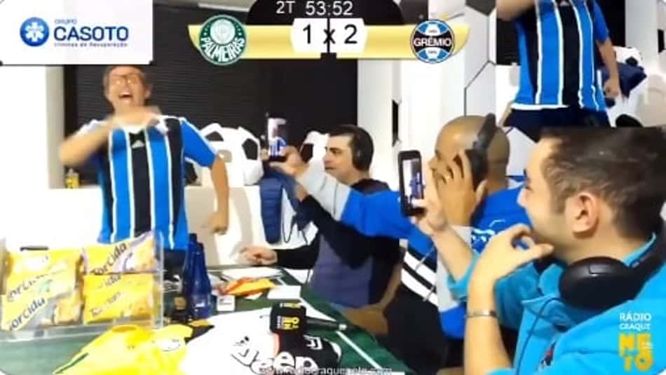 VÍDEO: Eufórico, Neto provoca Felipe Melo, Felipão e Palmeiras; assista