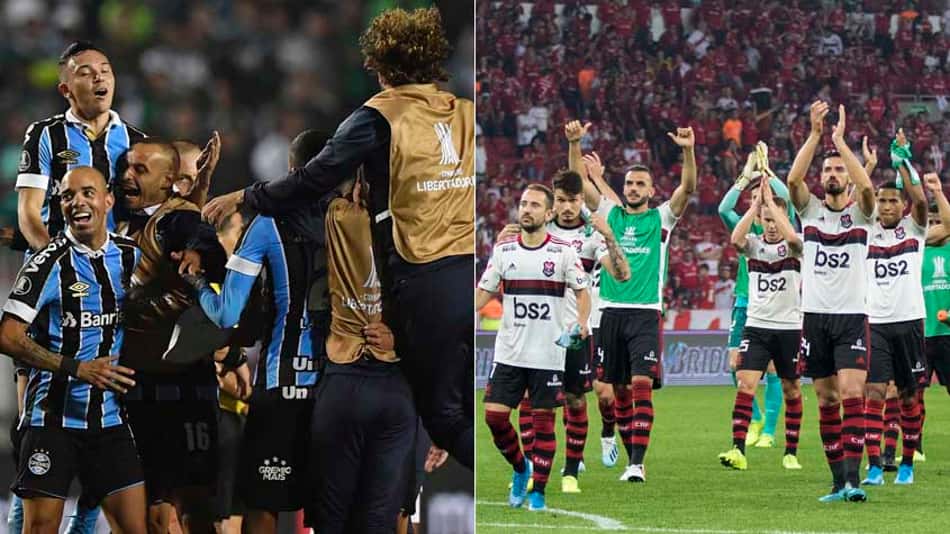 Em mata-matas, retrospecto de Grêmio x Flamengo está igualado