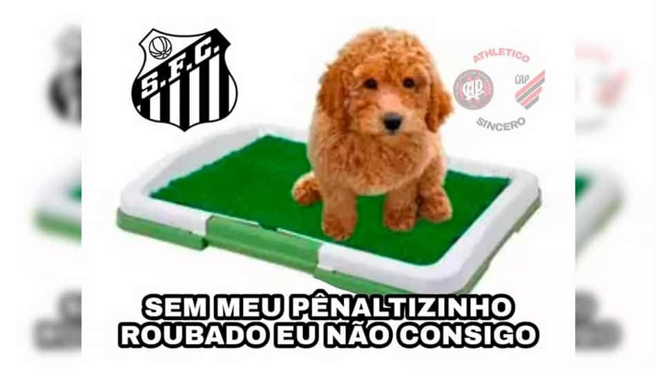 Pênalti polêmico a favor do Santos rende enxurrada de memes nas redes