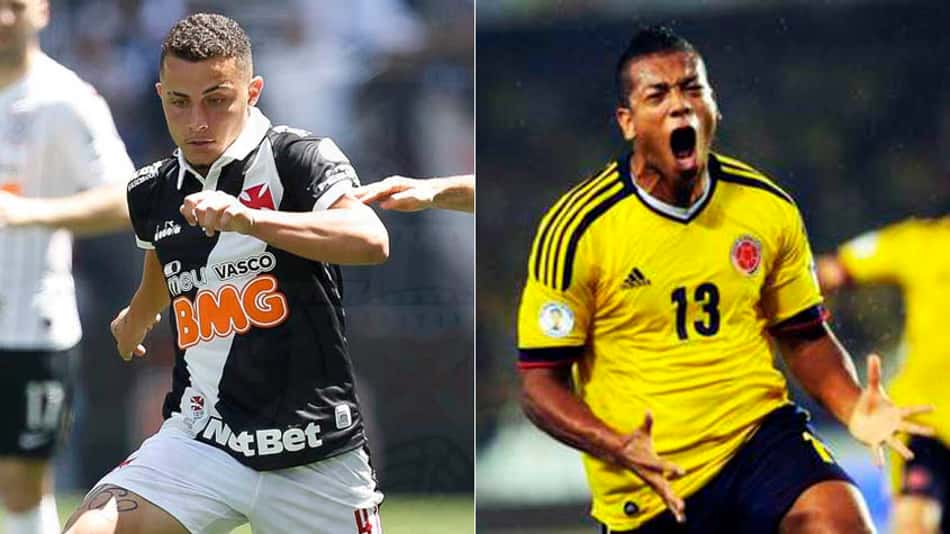 Montagem Bruno Gomes e Guarin