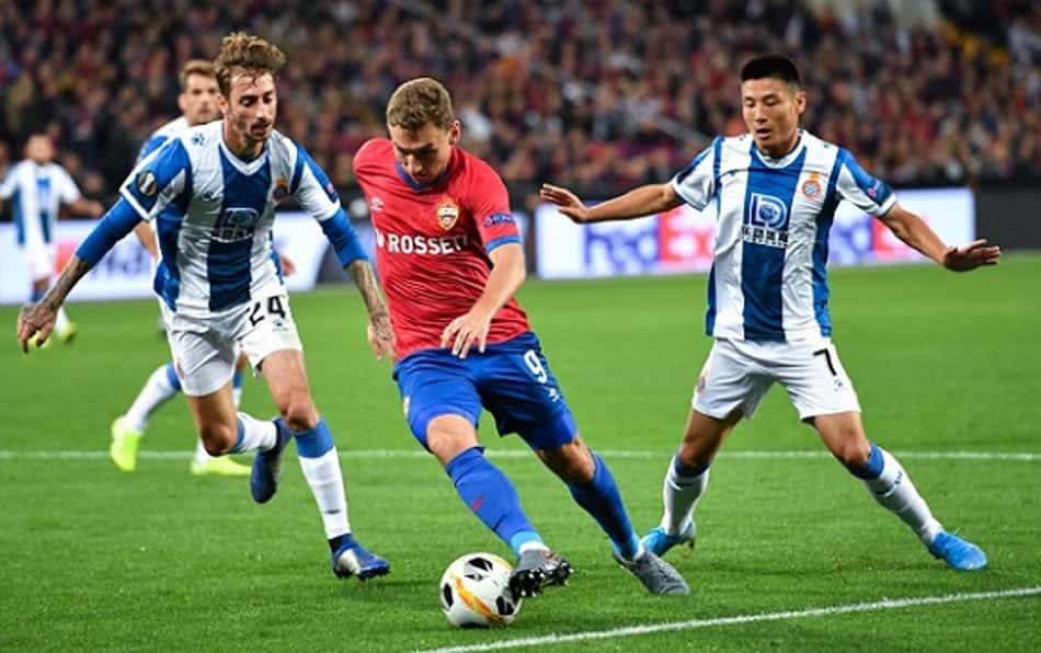 Fora de casa, Espanyol bate CSKA e vence a primeira na Europa League