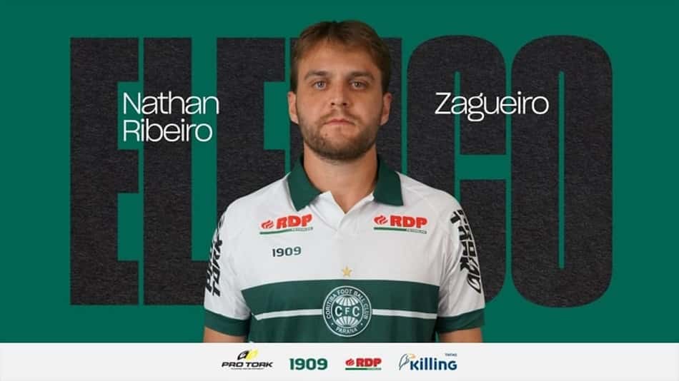 Coritiba anuncia zagueiro Nathan Ribeiro, ex-Fluminense