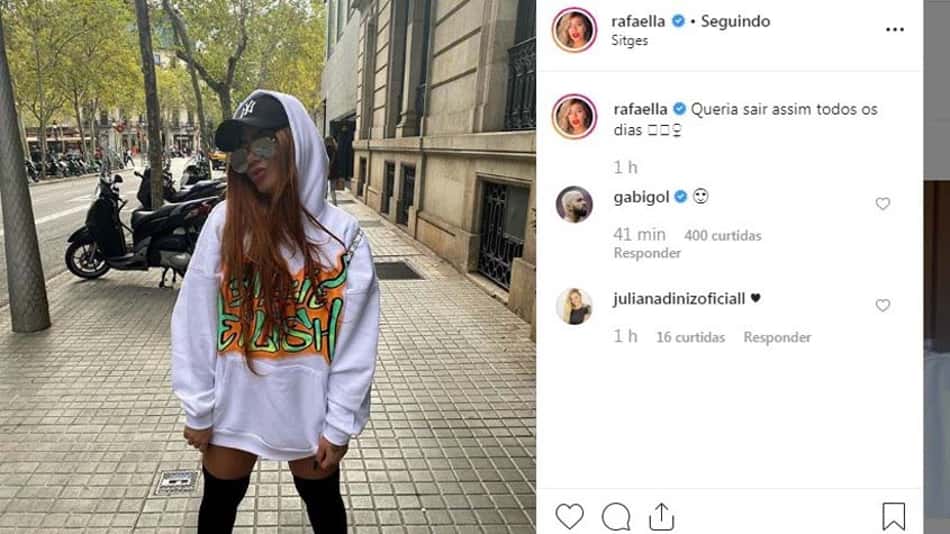 Rafaela Santos e Gabigol - Print