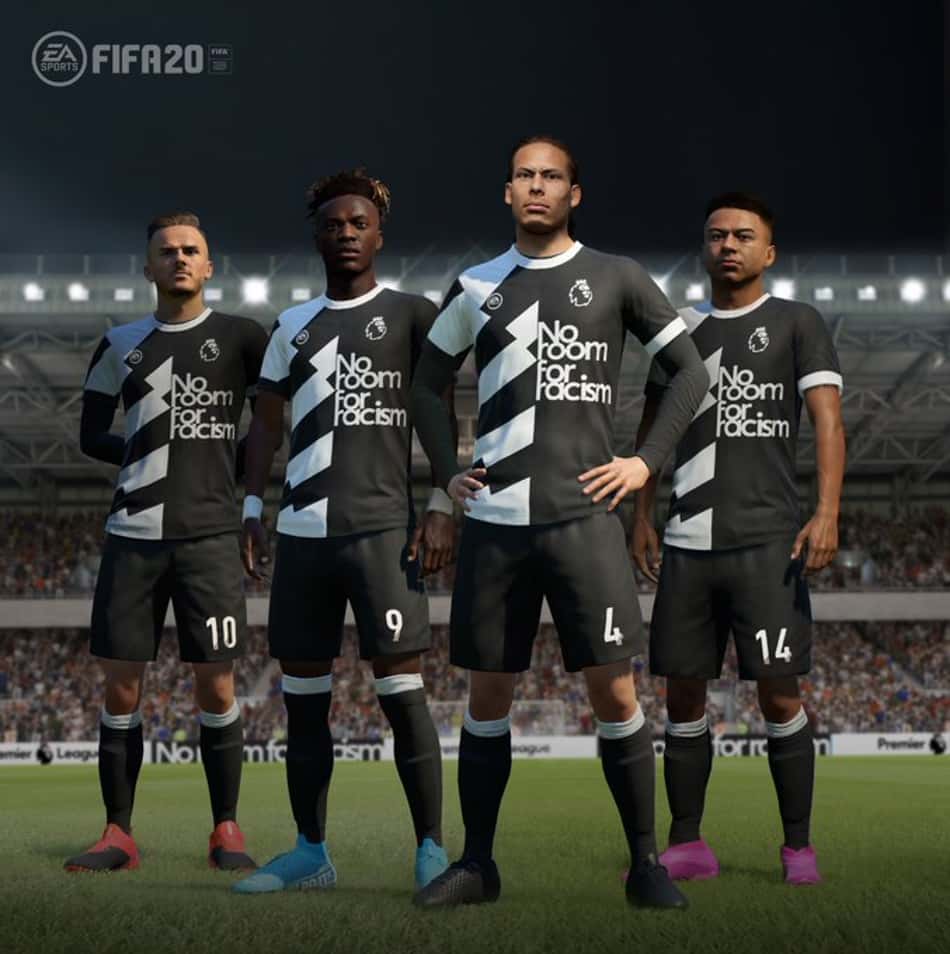 Game Fifa 20 lança uniforme virtual com temática de combate ao racismo