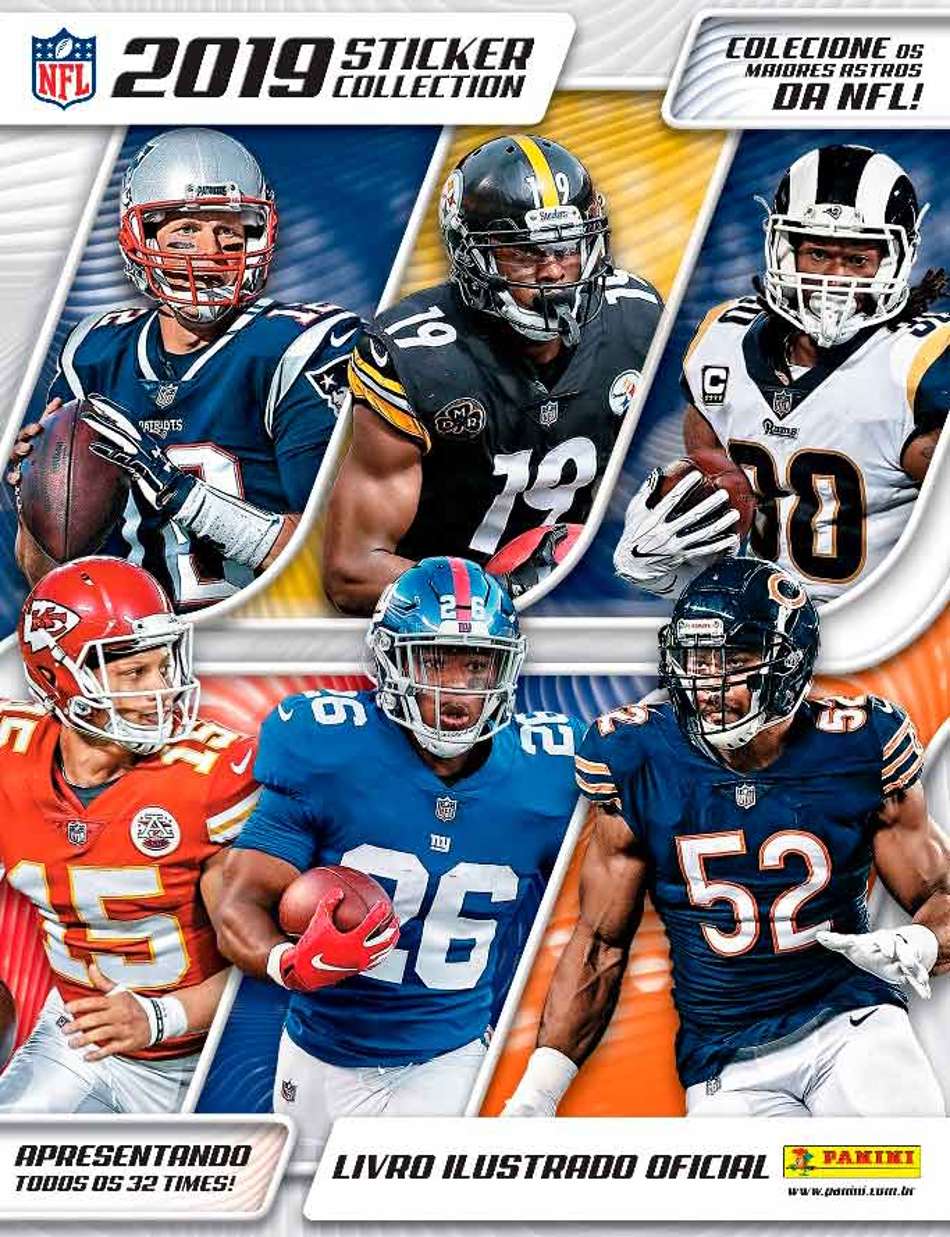 Panini lança álbum de figurinhas com astros da nova temporada da NFL