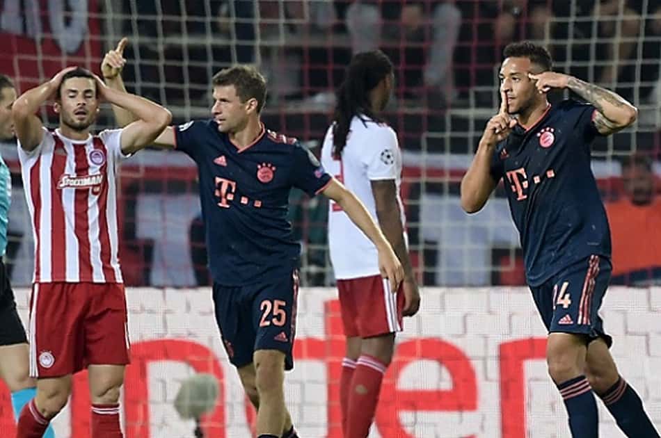 Na Grécia, Bayern vence Olympiacos e segue 100% na Champions League