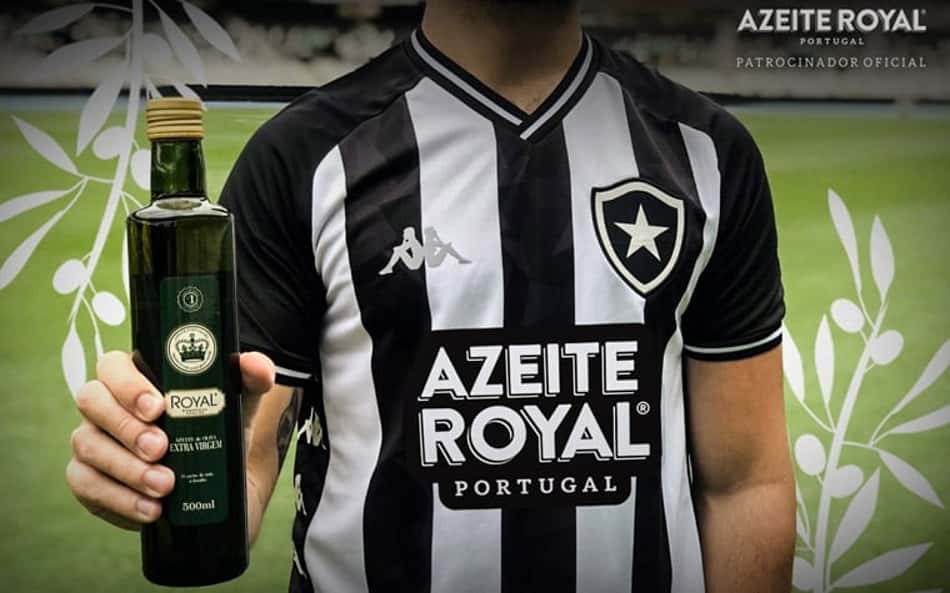 Marca de azeite será estampada no peito e costas da camisa do Botafogo