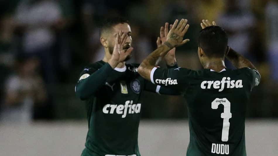Na despedida de Edu Dracena, Palmeiras joga bem e goleia o Goiás