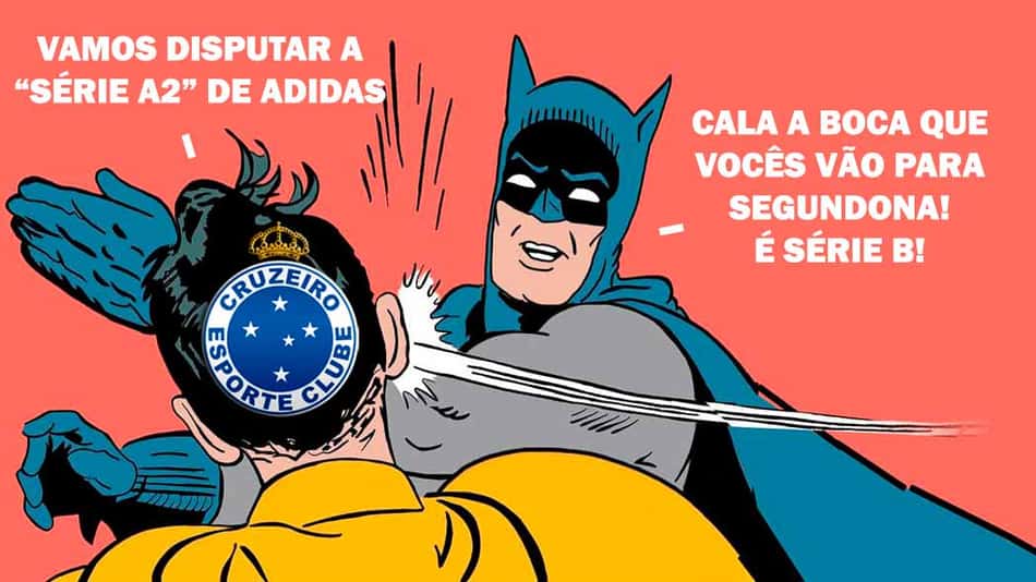 Torcida do Cruzeiro afirma que clube jogará a "Série A2" e provoca rivais