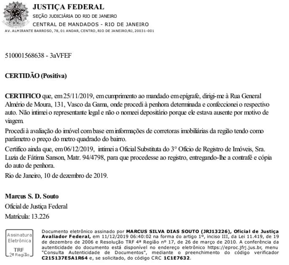 Documento - São Januário
