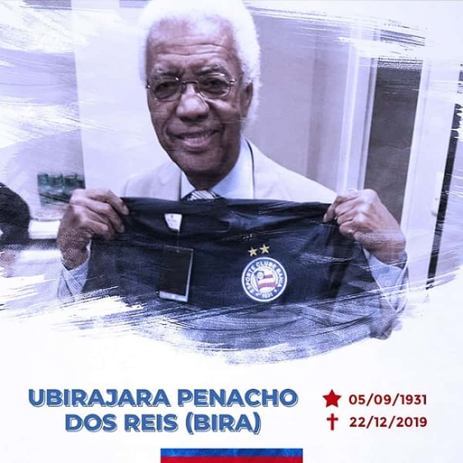 Bahia presta condolência a morte do baixista Bira