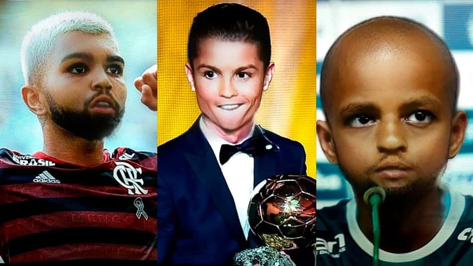 Bombou no ano: veja como ficariam os boleiros com filtro de bebê