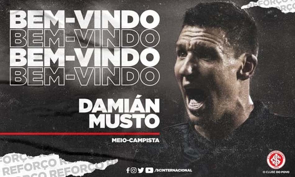 Oficial: Damián Musto é o mais novo jogador do Internacional