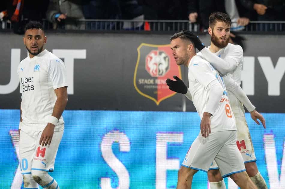 Marselha bate Rennes fora de casa e se isola na vice-liderança do Francês