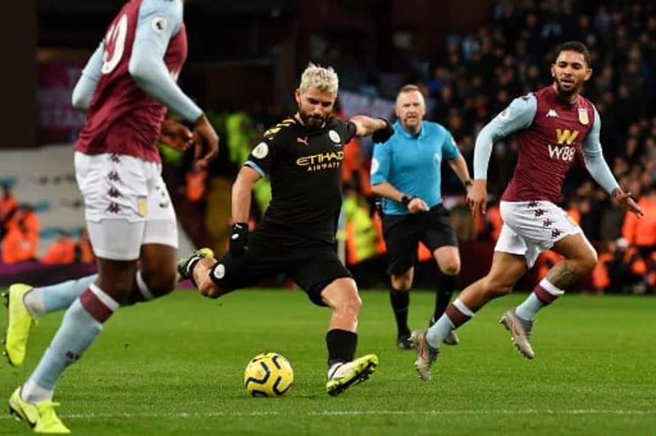 Aston Villa x Manchester City Aguero