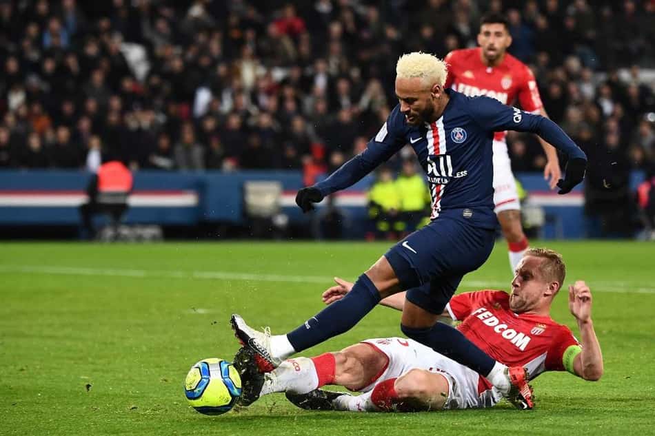 Seis gols, 'doblete' de Neymar… PSG e Monaco empatam em duelo frenético
