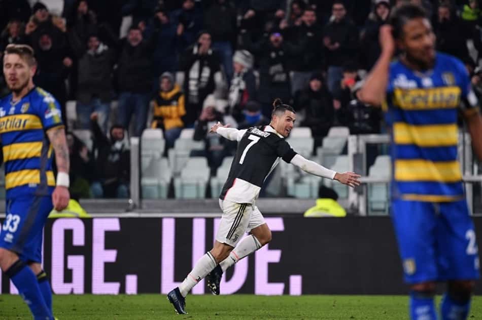 CR7 marca duas vezes e garante a vitória da Juve frente ao Parma