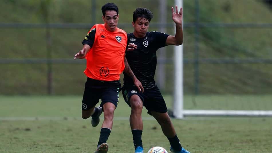 Após a vitória: reservas do Botafogo fazem trabalho em campo reduzido