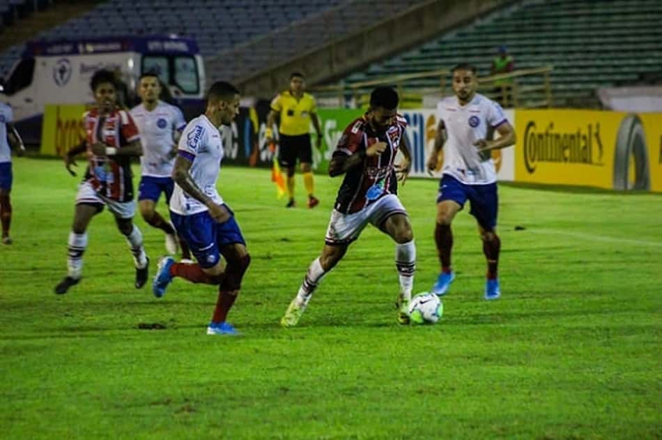 River-PI marca já no fim e elimina o Bahia da Copa do Brasil