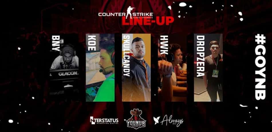 CS:GO: Nova line-up da YouNub é anunciada