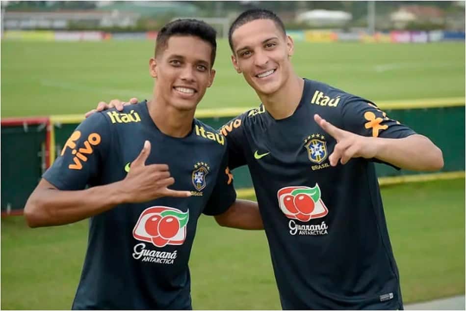 Pedrinho e Antony: companheiros de Seleção, mas rivais em seus clubes