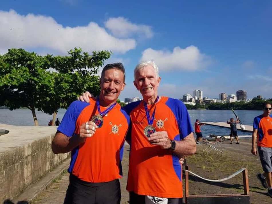 Incrível! Atleta de 85 anos vence prova na Copa Rio de Remo Master