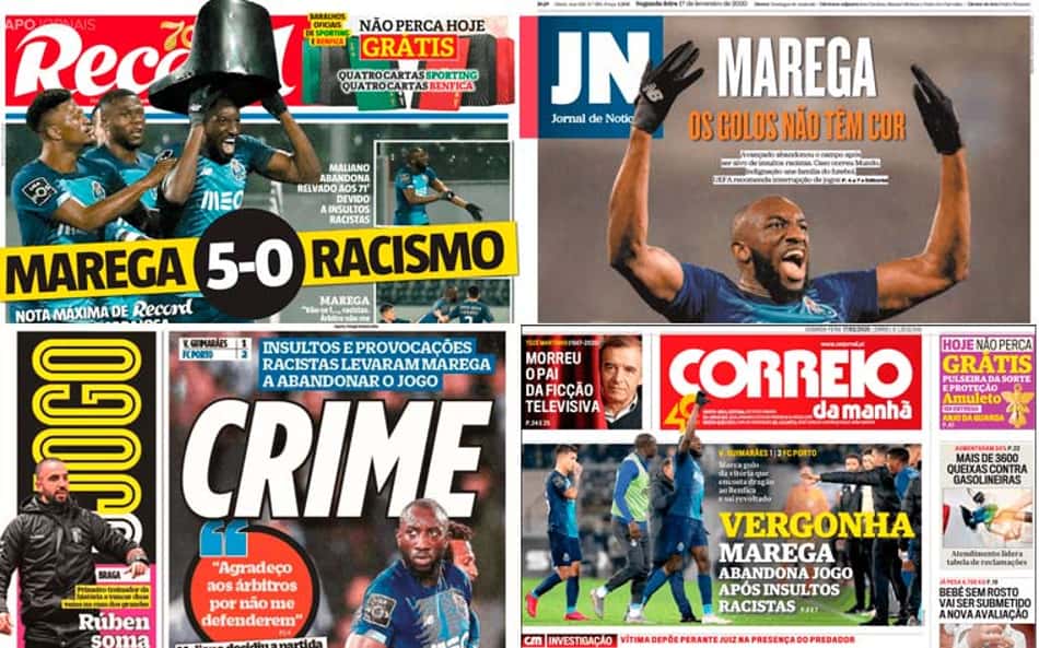Racismo sofrido por Marega ganha grande repercussão em Portugal