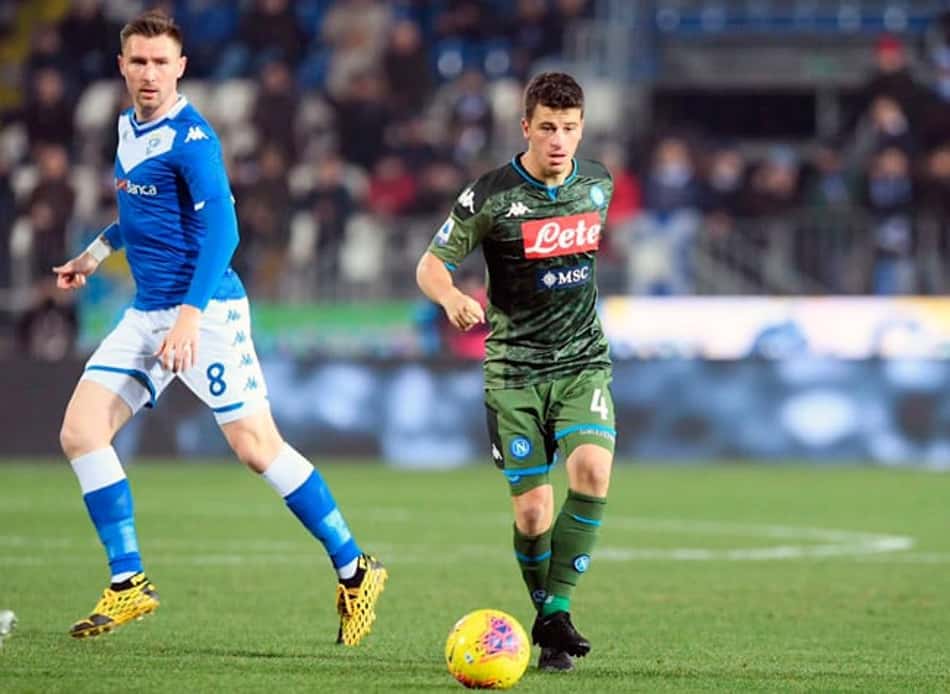 De virada, Napoli vence o Brescia, fora de casa, pela Liga Italiana
