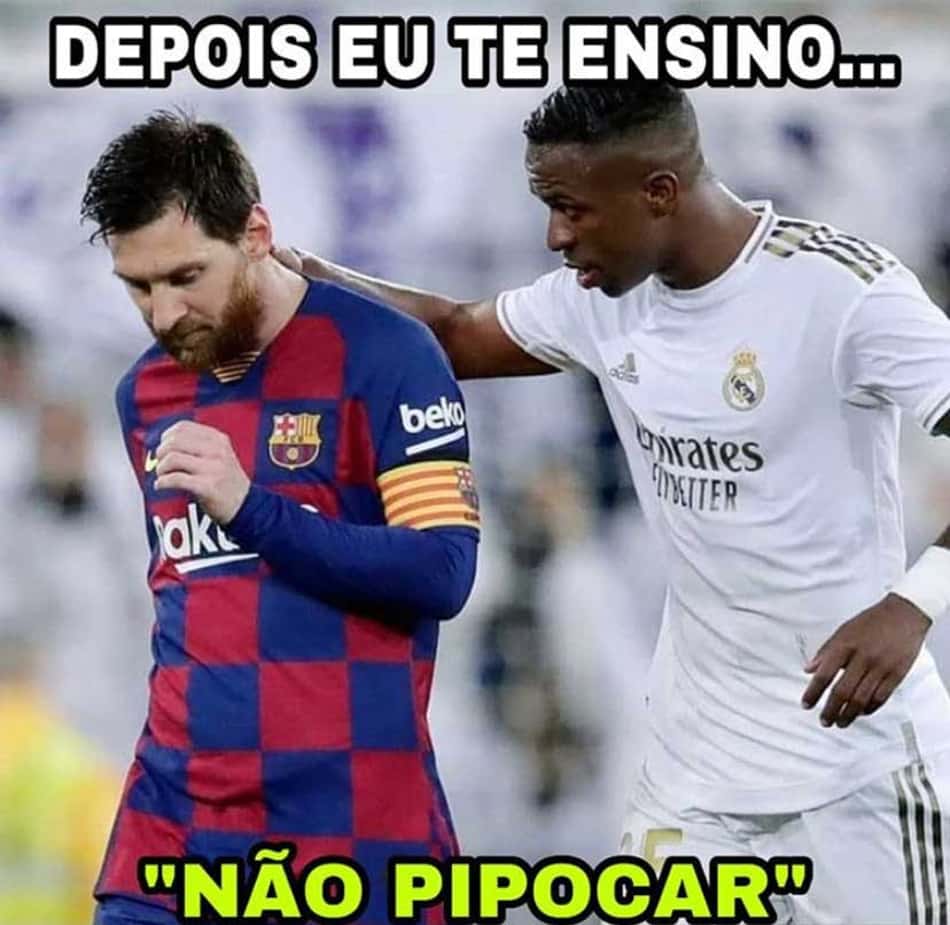 Sobrou até para o Messi! Vini Jr. ganha memes após ser decisivo contra o Barcelona